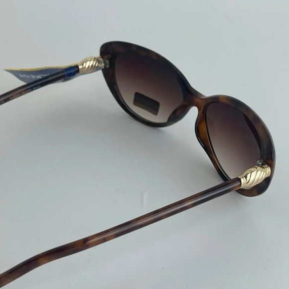 SG00769 NorthCrest Women Sunglasses Brown W/ Gold Design 100% UVAUBV Protection - Picture 5 of 7